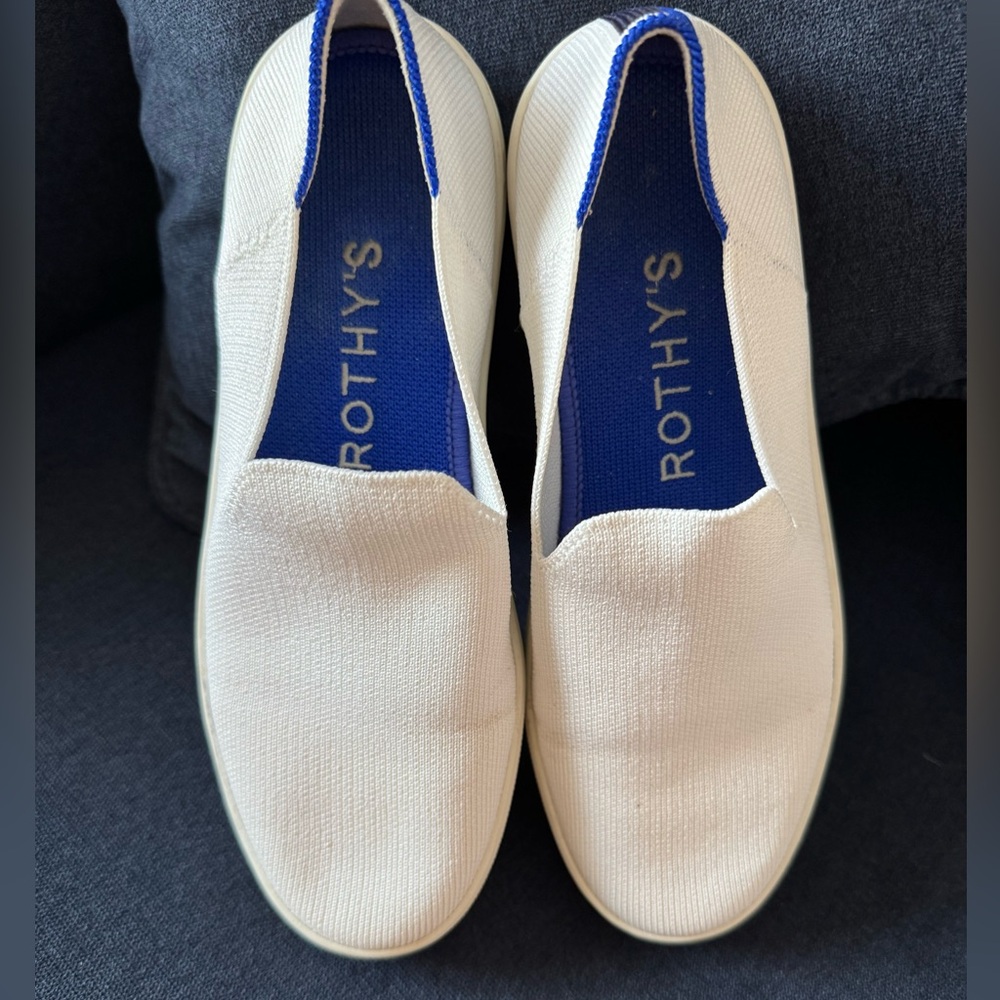Rothy's ladies White  Slip-Ons